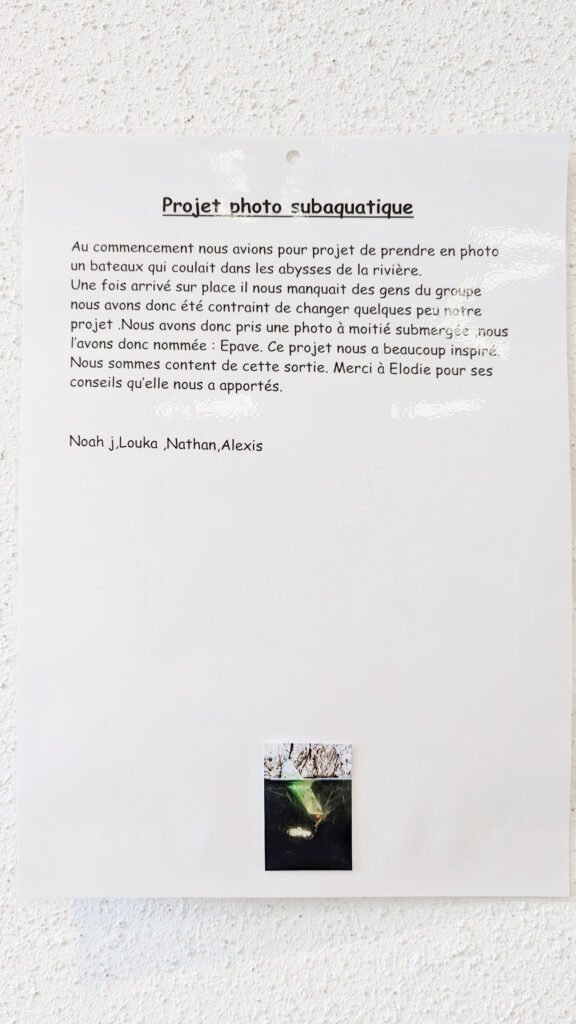 Projet EAC - Gannat - fête de la nature - Elodie Chabrier